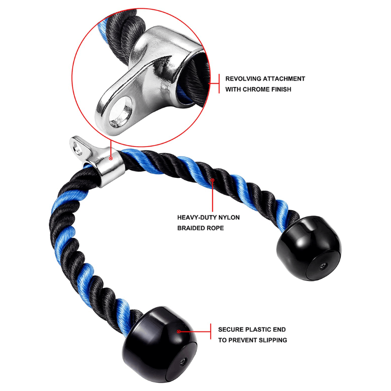 Tricep Rope - Black & Blue (1) (1)