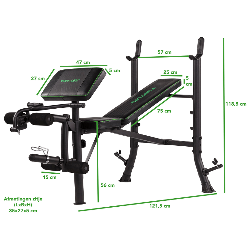 Tunturi Mid Width Bench Press (2)