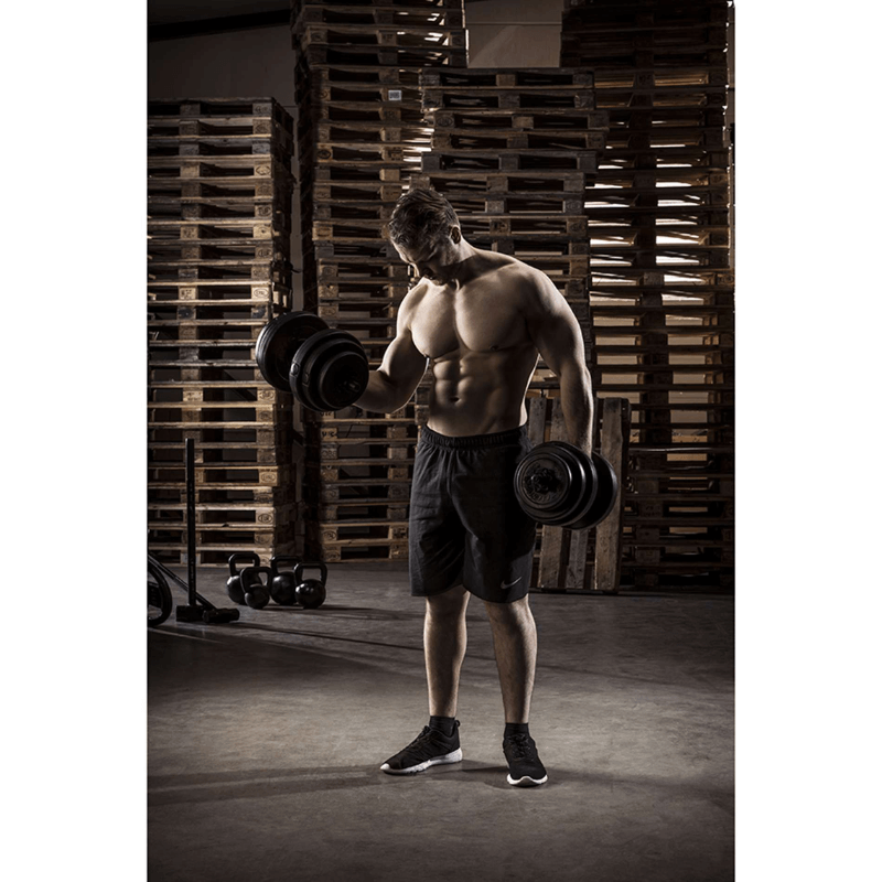 Tunturi 15kg Vinyl Dumbbell Set (1)