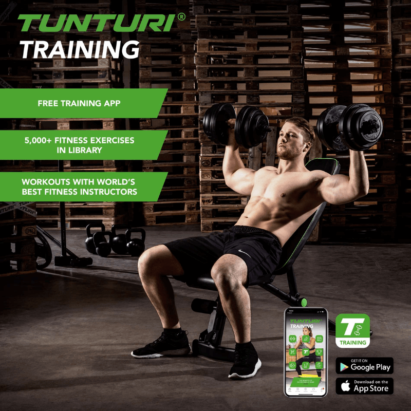 Tunturi 28kg Vinyl Dumbbell Set (1)