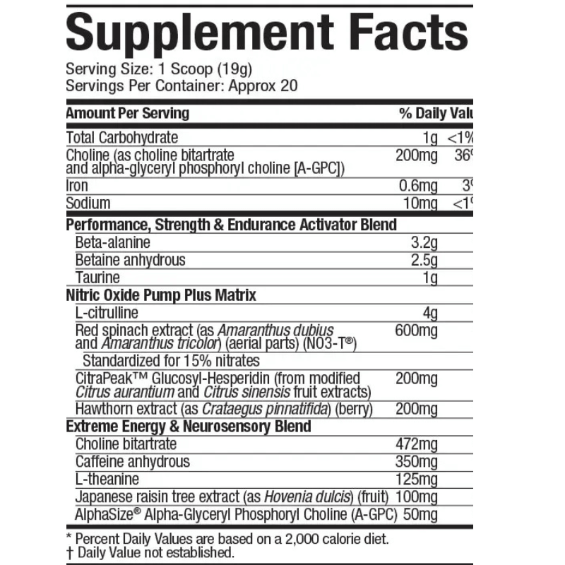 Muscletech Shatter Pre-Workout